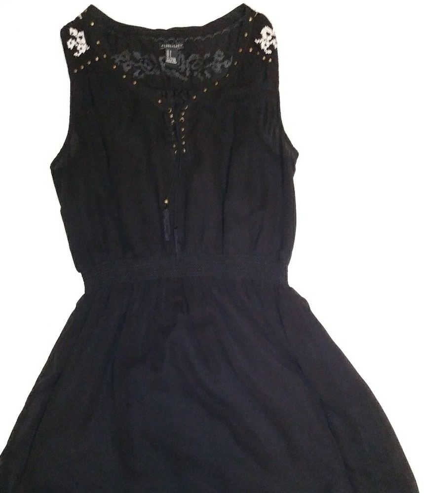 Little Cow girl black dress